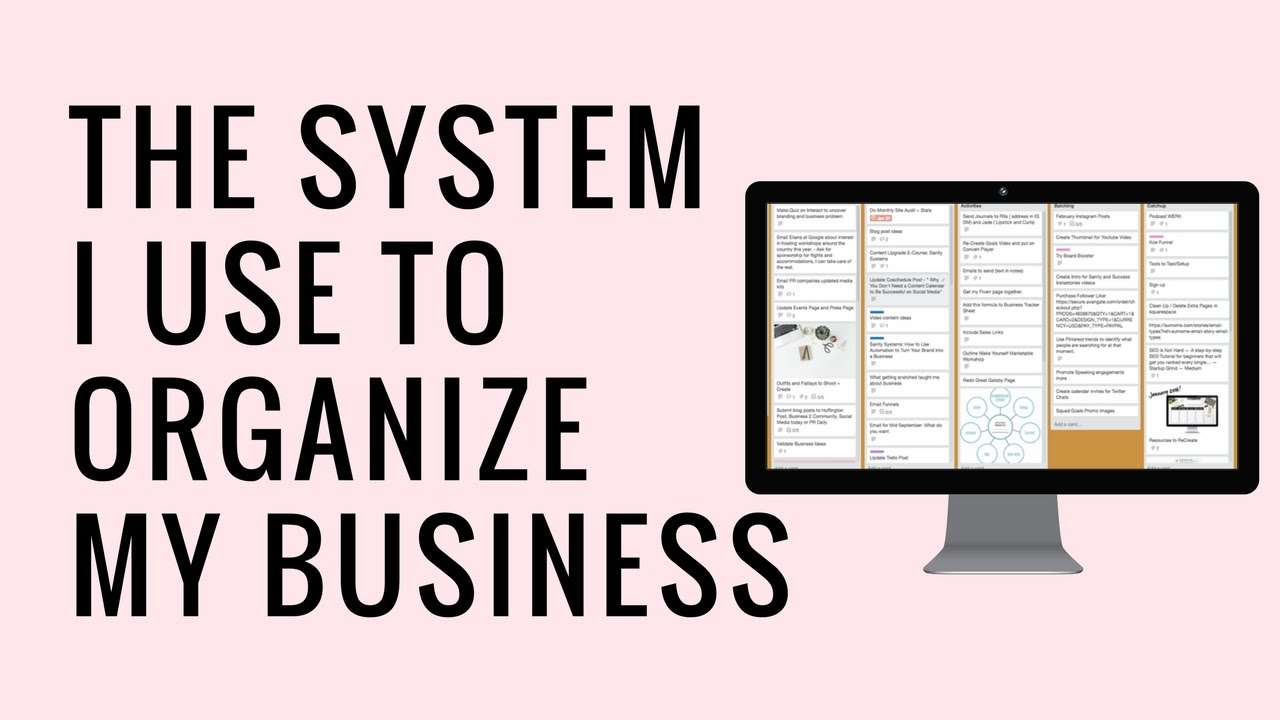 how to organize my business