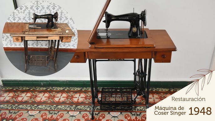 restauración de máquina de coser antigua paso a paso