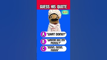 Guess The SML Chef Pee Pee Quote!