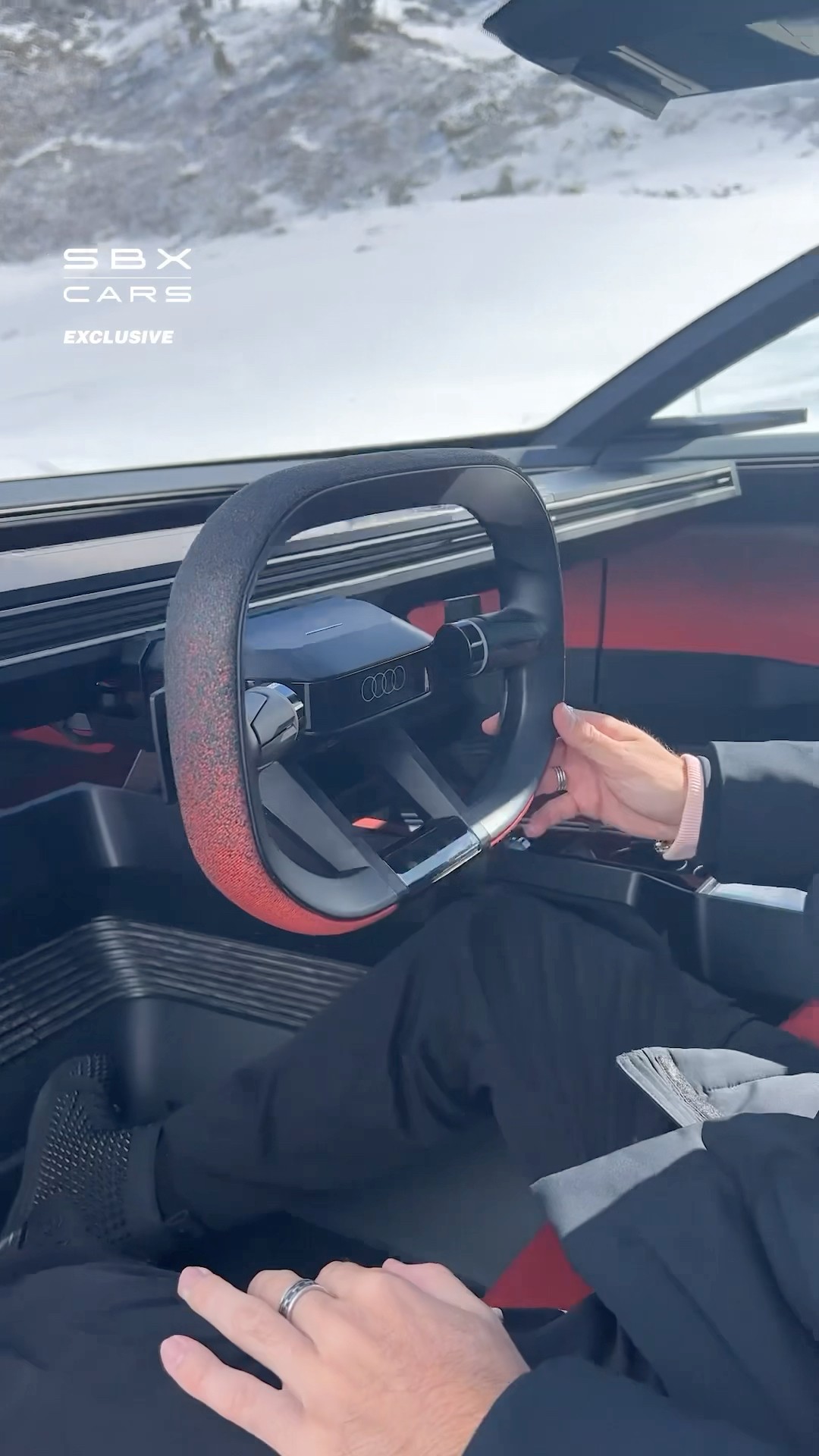 So advanced that it comes with augmented-reality goggles ? #audi #supercars #tech