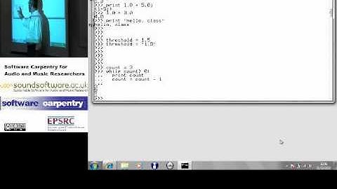 Variable declaration, loops, indentation (Software Carpentry)