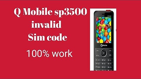 qmobile sp3500 imei change code