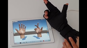 StretchSense Finger Sensors In Glove