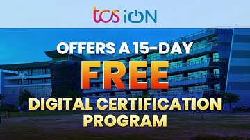 TCS iON offers a 15-day free digital certification program.