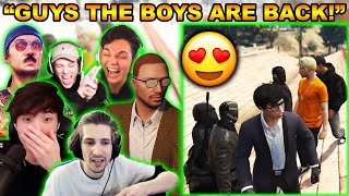 THE REUNION! Sykkuno CAN&#39;T BELIEVE EVEN xQc IS BACK IN GTA! Sykkuno AND THE BOIS ARE ACTUALLY BACK!