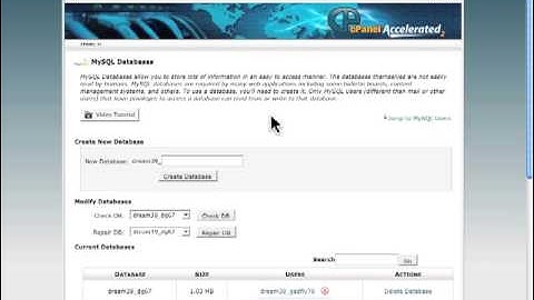 Creating a Database in CPanel - WordPress Installation