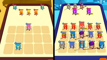 Max Merge Number Cube Color Block Battle Gameplay ⭐⭐ Addictive Puzzle & Strategy Game ( Part - 02 )