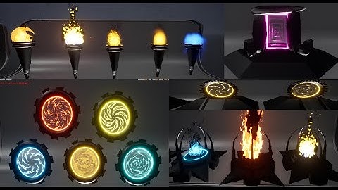 Niagara Portal effect & Fireplace Effect | Download | #ue4 #ue5