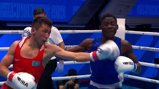 QF (54KG) SABYRKHAN MAKHMUD (KAZ) vs AMADU MOHAMMED (GHA) | IBA World Boxing Championships 2023