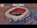 Waka waka by shakira  ukulele play along c g am f