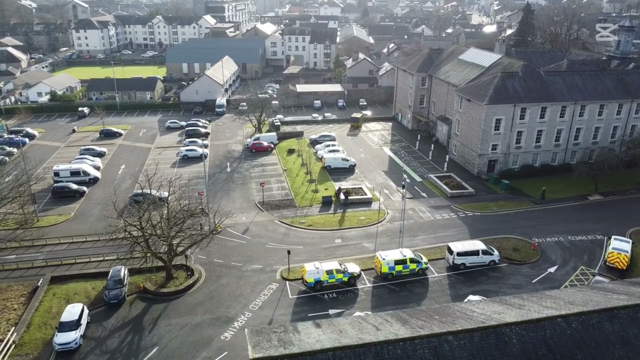KENDAL POLICE STATION DRONE FOOTAGE