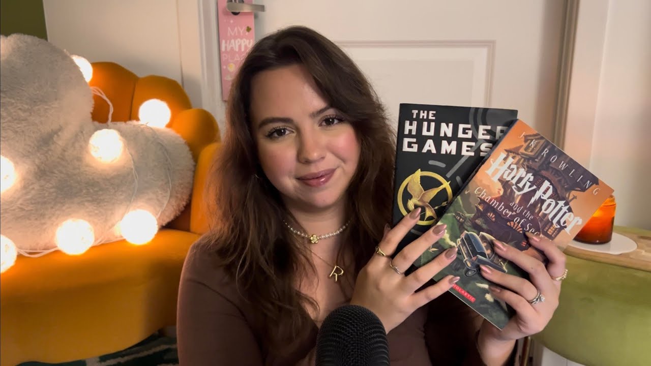 Cozy Book ASMR ✨📚 (light and delicate tapping, scratching, gripping/grasping, page turning)