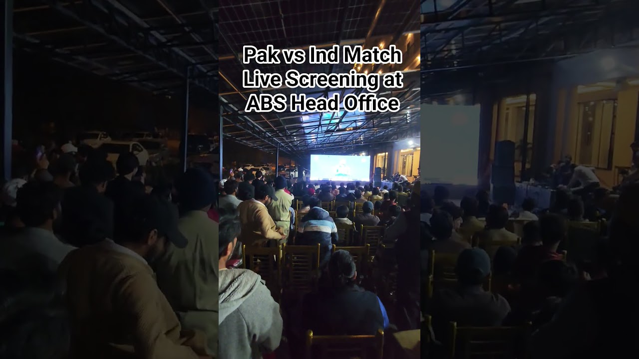 Pak vs Ind Match Live Screening at ABS Head Office