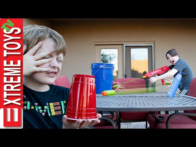 Sneak Attack Squad Epic Trick Shots Part 2! With the Dart Zone Pro! class=