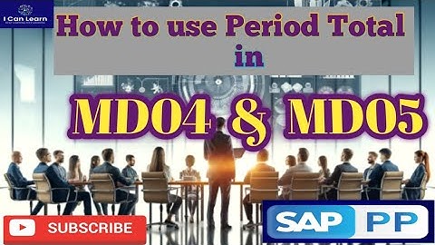what is Period total in SAP MRP in MD04 & MD05 | Period total in MD04 and MD05