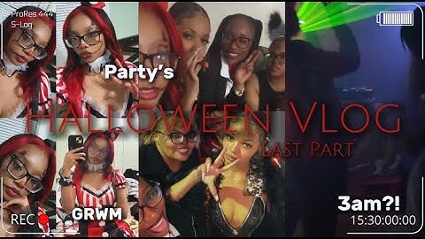 HALLOWEEKEND VLOG PT. 3🖤❤️(Final Part)| GRWM, Halloween Party’s + More |