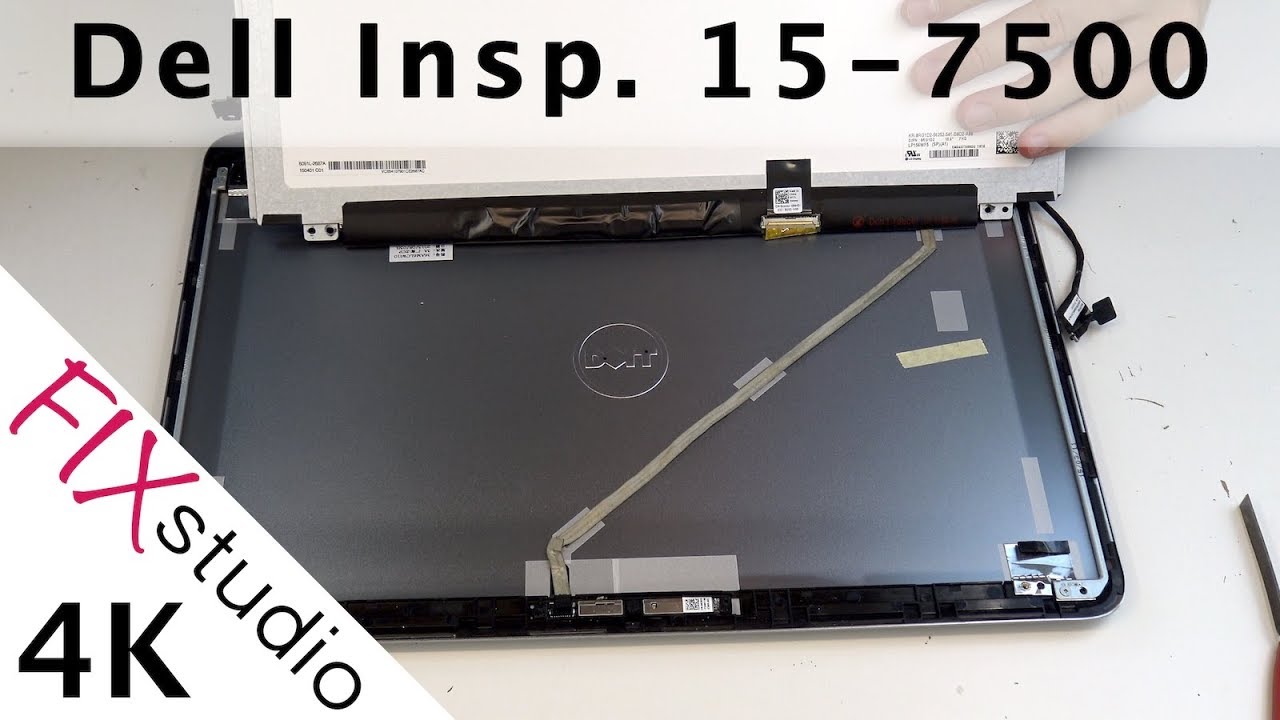Dell Inspiron 15-7500 - LCD disassembly [4K]