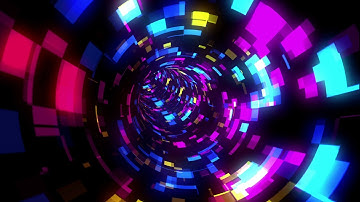 4K Tunnel VJ LOOPS 2022- Sci fi Tunnel, Fast Moving Tunnel, Lights VJ Motion Background