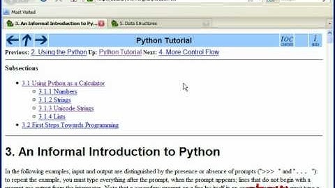 Python Variables and Containers (overview)