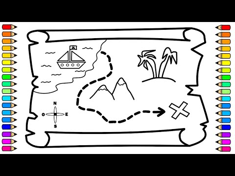 Video: Cómo Dibujar Un Mapa Del Tesoro