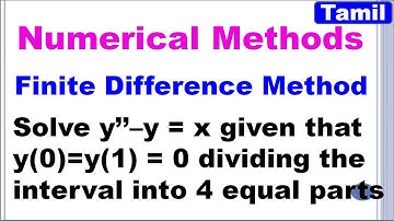 Numerical Methods | Finite Difference Method | Repeated University Question in Tamil