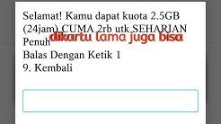Cara mendapatkan paket Tri 2.5gb 2000 24jam di kartu lama, praktek langsung - Durasi: 11.01. Cara mendapatkan paket Tri 2.5gb 2000 24jam di kartu lama, praktek langsung - Durasi: 11.01.