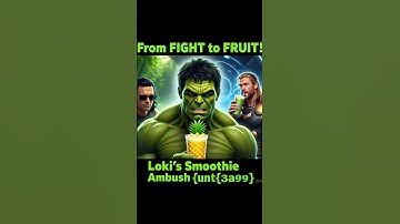 Loki, Hulk & Thor… in a smoothie spa?! 🍍😂 | Marvel Comedy Short" #viralvideo #marvel