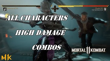 Mortal Kombat 11 - High Damage Combo video (All Characters) - PART 6