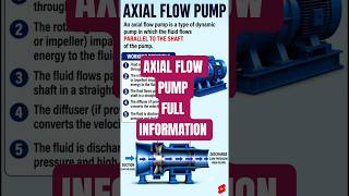 Axial flow pump#shorts #shortvideo #shortsviral #short#shorts #youtubshorts #mechanic