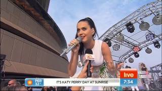 Katy Perry in Australia small chat (Interview) on Sunrise