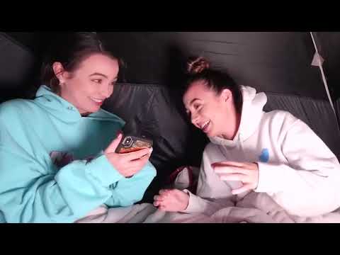 24 Hour Overnight Camping Challenge In Our Back Yard - Merrell Twins