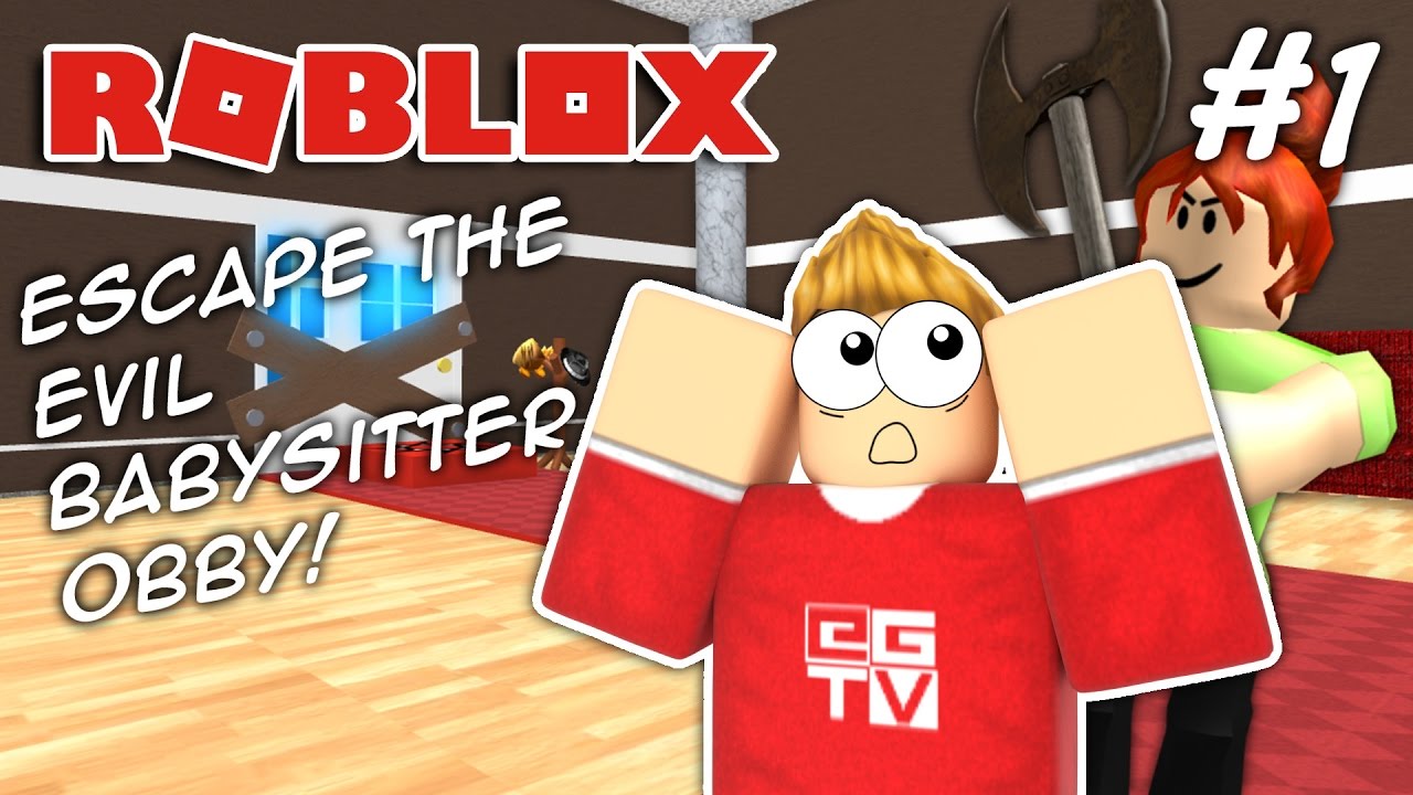 Escape The Evil Babysitter Roblox Obby Youtube