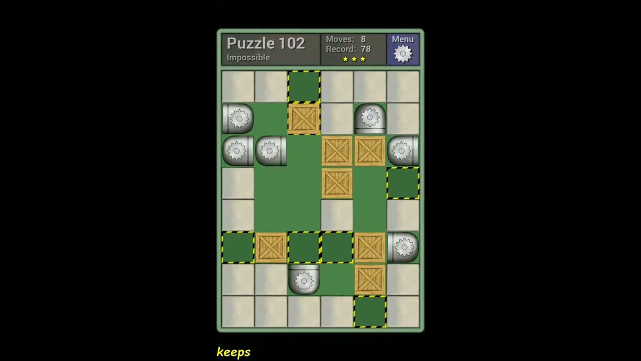 Pushing Machine (Impossible) Level Puzzle 102 - Perfect Solution