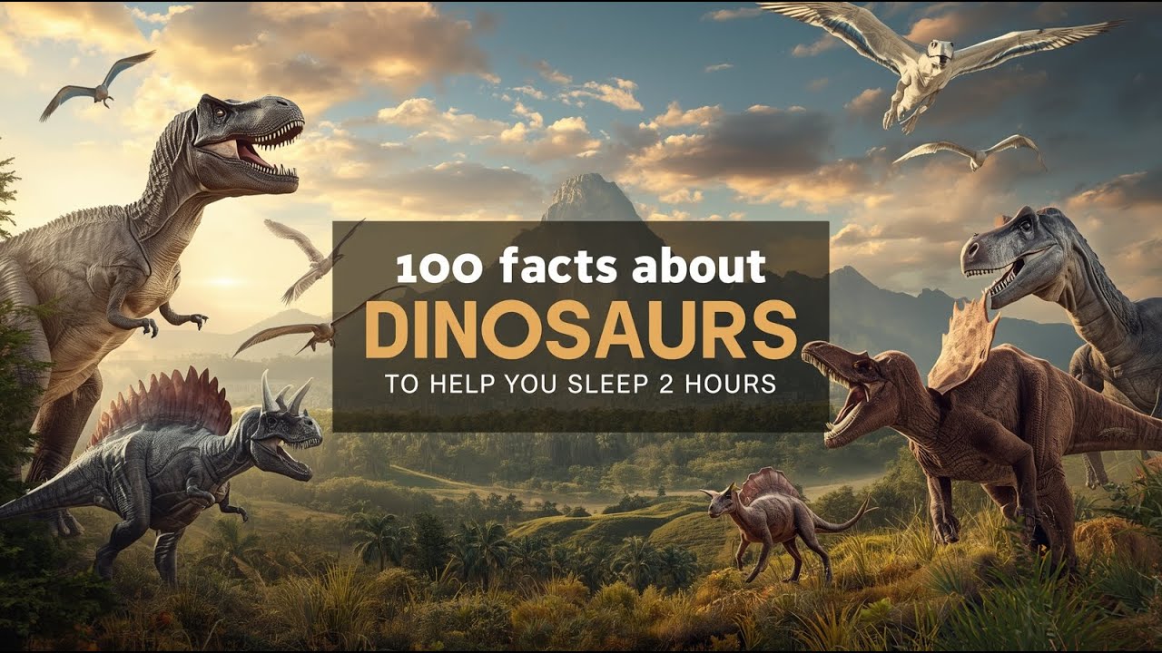 100 facts about dinosaurs Ep 6 | Relaxing Dinosaur Facts to Help You ...