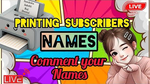 Artland Express live! PRINTING SUBSCRIBERS NAME ON PRINTER #shortsfeed #name #art #live #trending