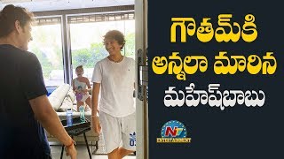 Mahesh Babu Masters Mirrorfie with Sitara | Box Office | NTV ENT