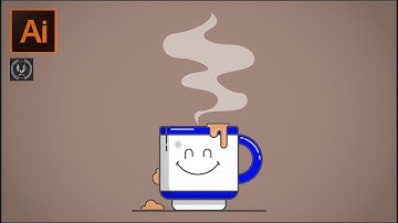 Adobe illustrator CC Tutorial - How to make A Coffee Cup Design