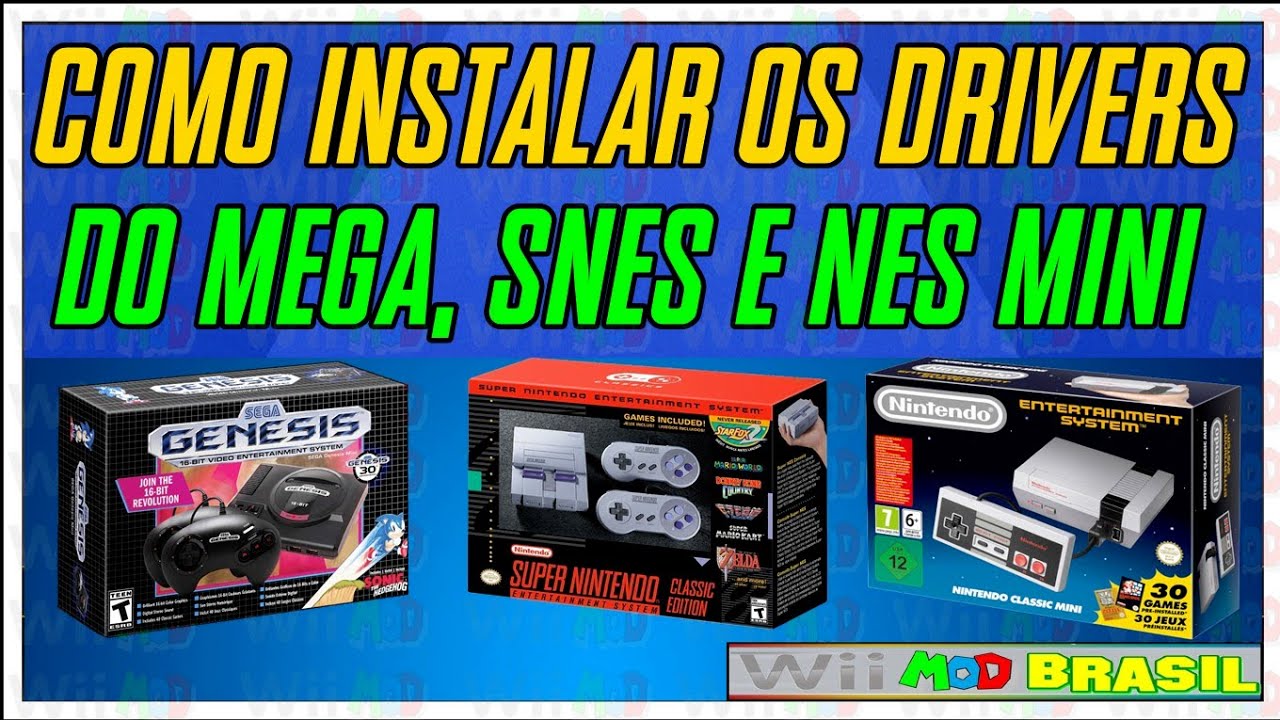 Nes Mini Driver (96) Como instalar drivers do NES, SNES e Mega Drive Mini - YouTube