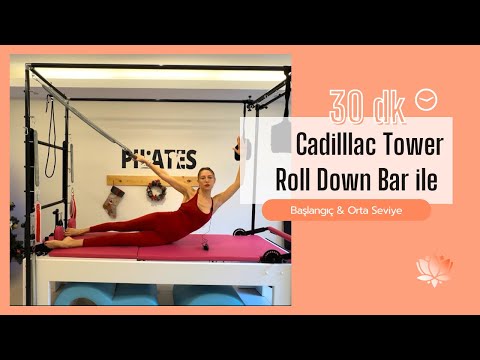 Roll Down Bar ile Cadillac Tower Ekipmanında Express Pilates Seansı | Başlangıç Seviyesine Uygun