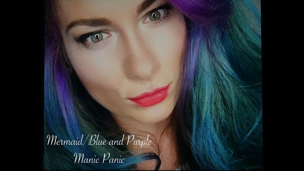 mermaid hair purple and blue