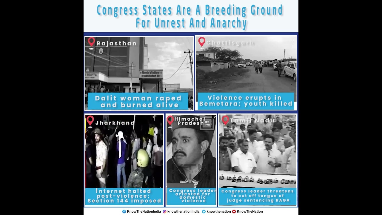 Congress States Are A Breeding Ground For Unrest And Anarchy