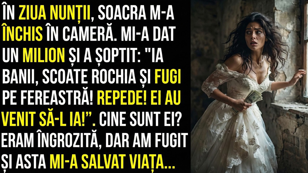 Soacra m-a încuiat în ziua nunții. „Ia milionul și fugi! Au venit după soțul tău...”