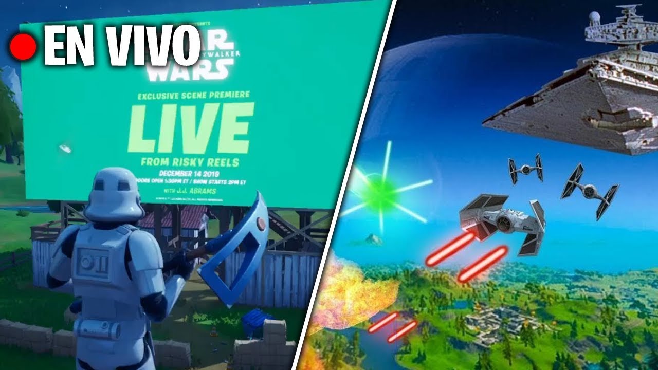 Evento Fortnite X Star Wars En Vivo Youtube - 12 horas valiendo vrg sorteo de robux twitch