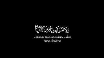 وابتغ فيما آتاك الله الدار الآخرة شاشة سوداء | #ياسر_الدوسري حالات واتس | كرومات قرآن كريم