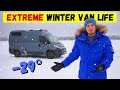 I survived the arctic winter in a self built camper van