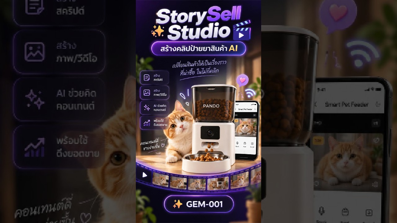 StorySell Studio — สร้างคลิปป้ายยาสินค้า AI