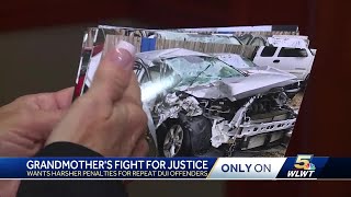 Grandmother fights for harsher penalties for DUI offenders