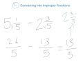 Fraction Subtraction with Borrowing Quiz