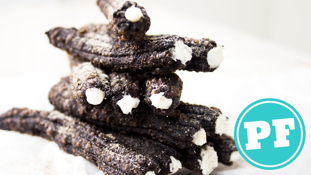 COMO SE FAZ: CHURROS DE OREO! SIM, A BOLACHA! PRATOFUNDO