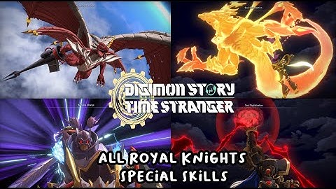 Digimon Story Time Stranger All Royal Knights Special Skills